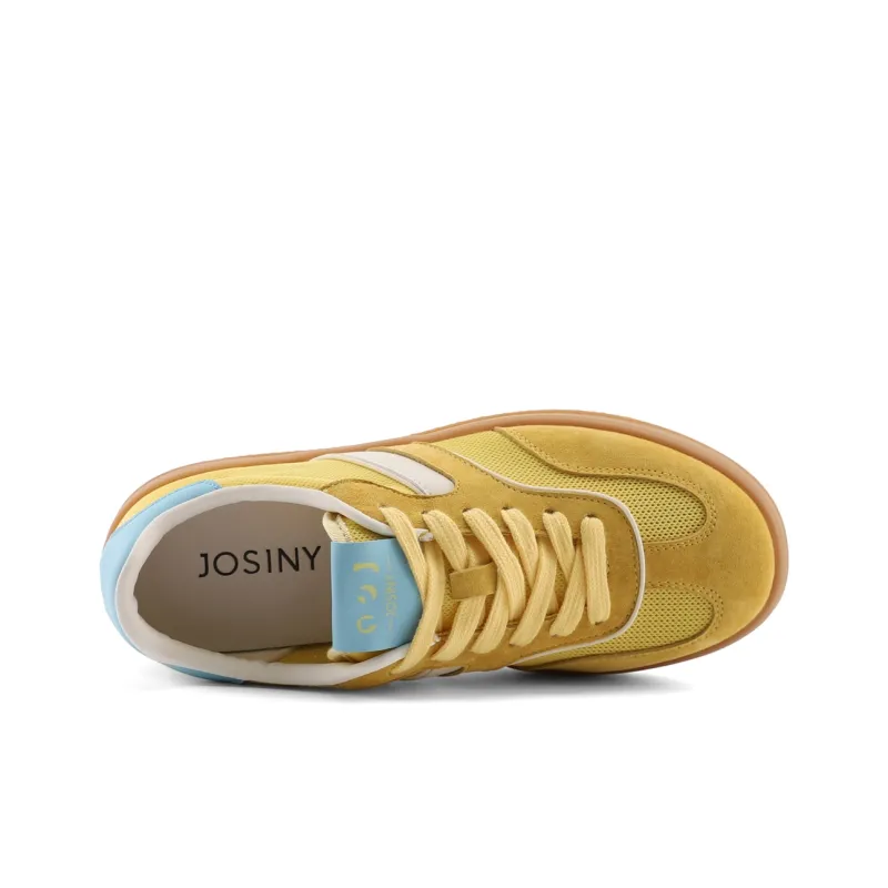 JOSINY Cushioning, Slip Resistant, Abrasion Resistant, Breathable, Quick Dry, Lightweight Casual Shoes Women's Yellow-4