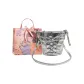 Silver+Shopping Bag