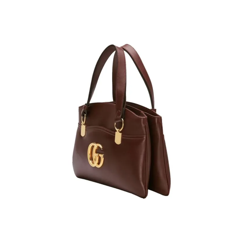 GUCCI Arli Cow Leather Envelope Bag Handbag Women's Burgundy-1