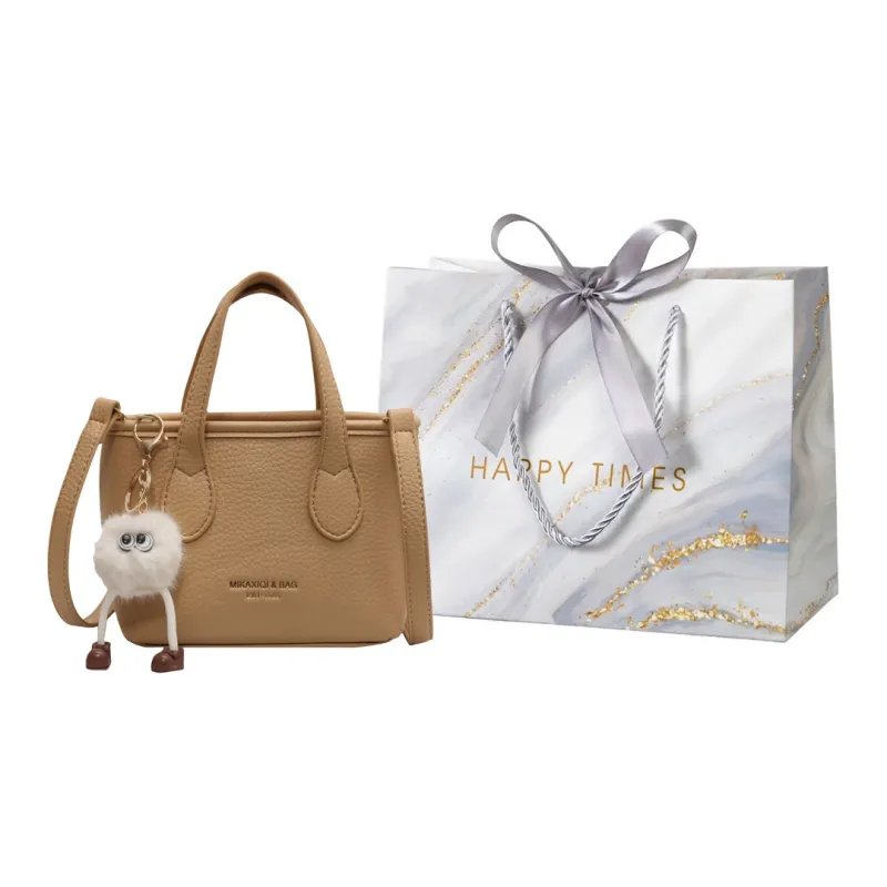Miss Angel PU Handbag Women's White/Black/Khaki-8