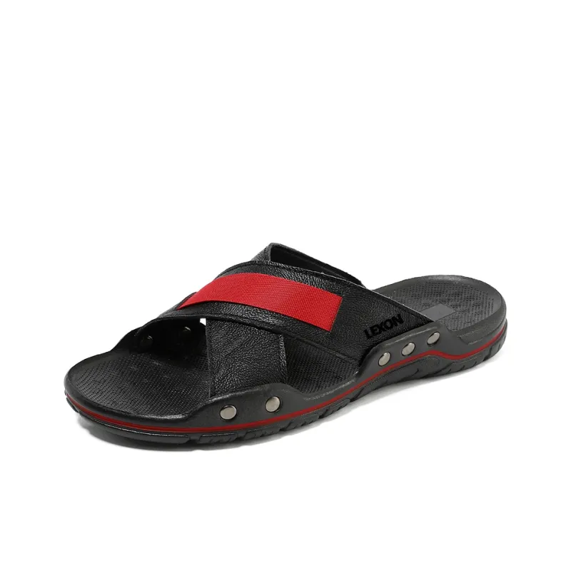 LEXON Rubber Sole Odor Resistant Slide Slippers Men's-1