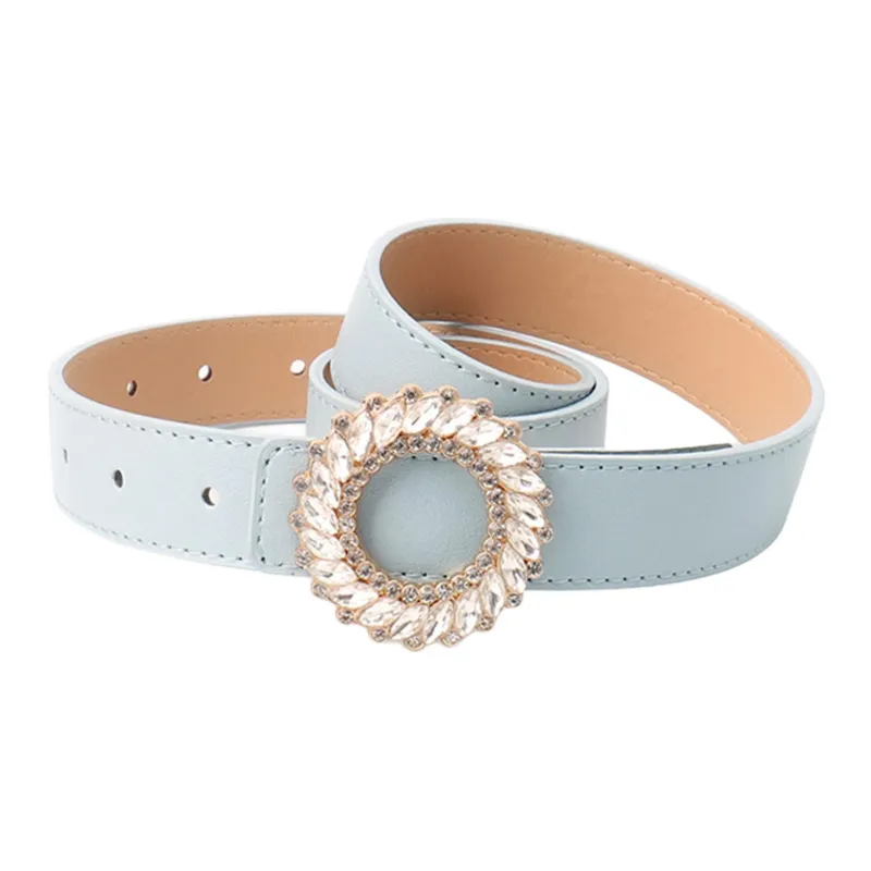 JEANSWEST PU Leather Belts Women's 2.8CM-34