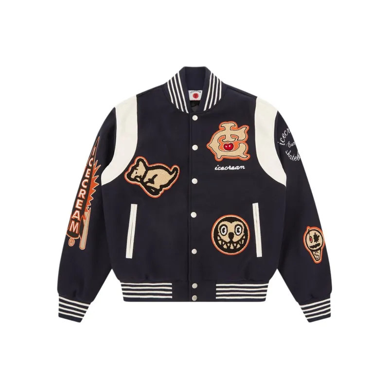 Ice Cream Jackets Unisex Navy-1