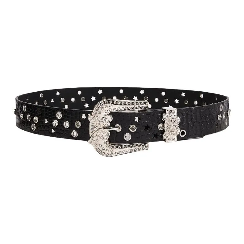 JEANSWEST Artificial Leather PU Leather Belts Women's 3.8CM-0