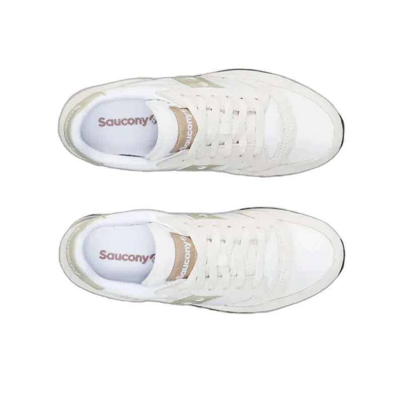Saucony Jazz Triple Anti Slip Wear Resistant Low Top Running Shoes Unisex Beige-3