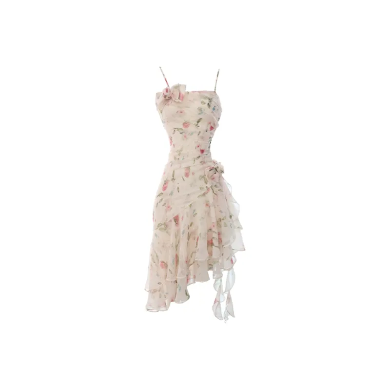 PZGE Slip Dresses Women's Multicolor Dress-0