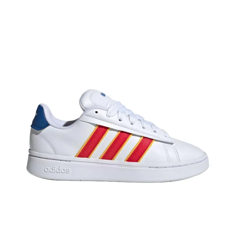 Adidas GRAND COURT ALPHA Anti Slip Wear Resistant Low Top Skateboard Shoes Women's White-1