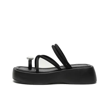 FIVE PLUS Slide Slippers Women's Black