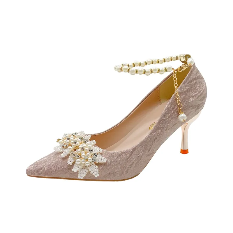 Dawei's House Slim Heel High Heels Women's-7