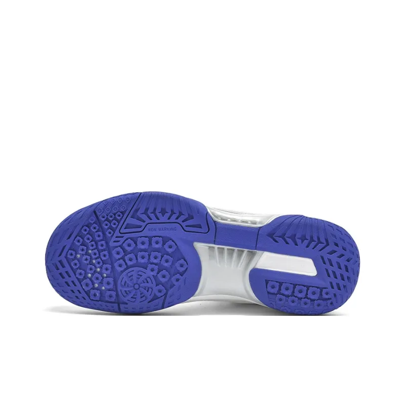 XPD Cushioning, Slip Resistant, Abrasion Resistant, Breathable, Support Low Top Tennis Shoes Unisex White Blue-6