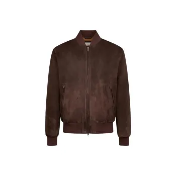 TOD'S Leather Jacket Men's Brown