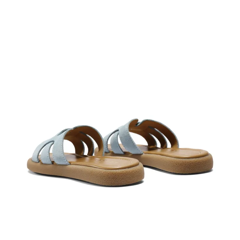 BELLE Slide Slippers Women's Blue/Yellow/Beige-8
