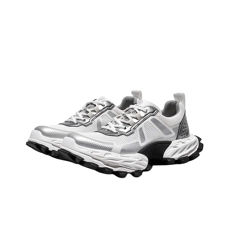 Acupuncture Cushioning, Abrasion Resistant, Lightweight, And Breathable Low Top Chunky Sneakers Men's-1