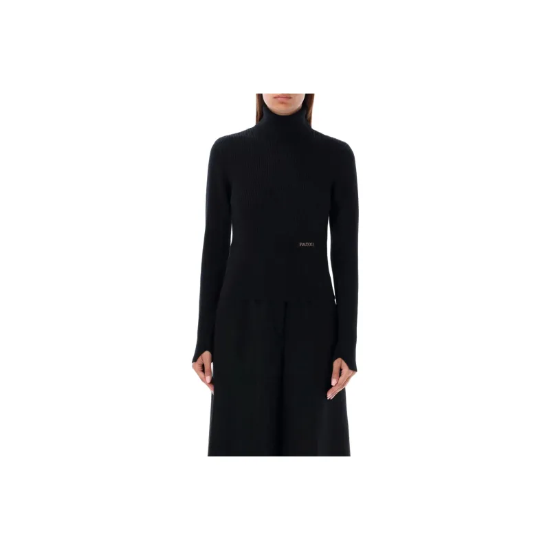 Patou Ribbed Roll neck Sweater-0