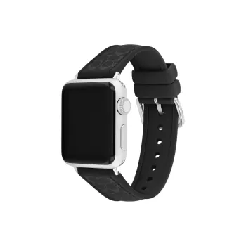 COACH Apple Compatibility Watch Band 40mm Silicone, Rubber Material