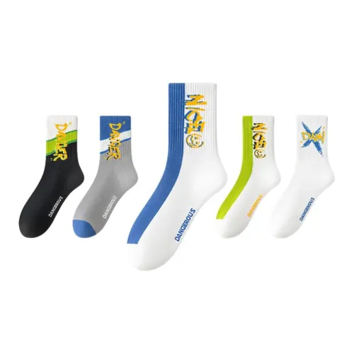 ROBINHOOD Knee High Socks Men's 5 Pack