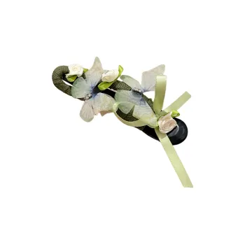 Water Jade Acrylic Hair Clips Women's