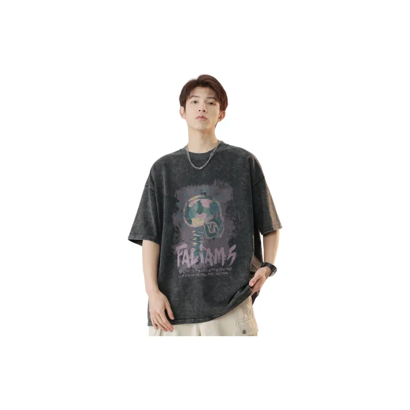 FALIAMS T Shirts Unisex Black-0