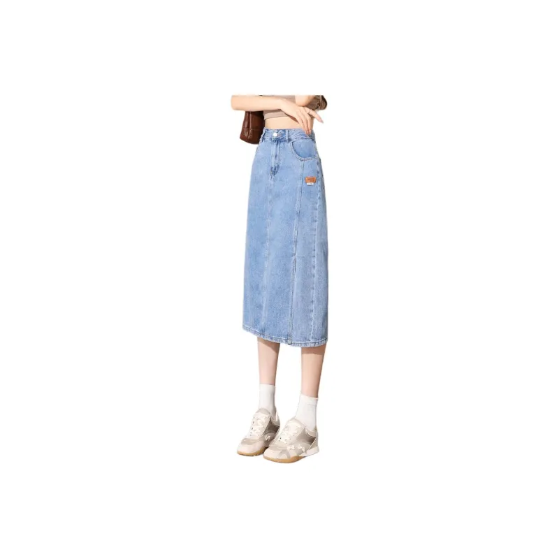 Tonlion Denim Long Skirt Women's-0