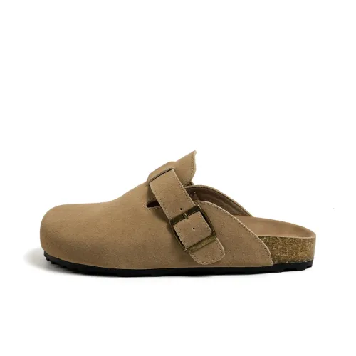 FOREVER 21 Odor Resistant Abrasion Resistant Slip Resistant Closed Toe Slippers Women's Chestnut