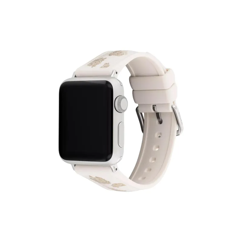 COACH Apple Compatibility Watch Band 40mm Silicone, Rubber Material-0