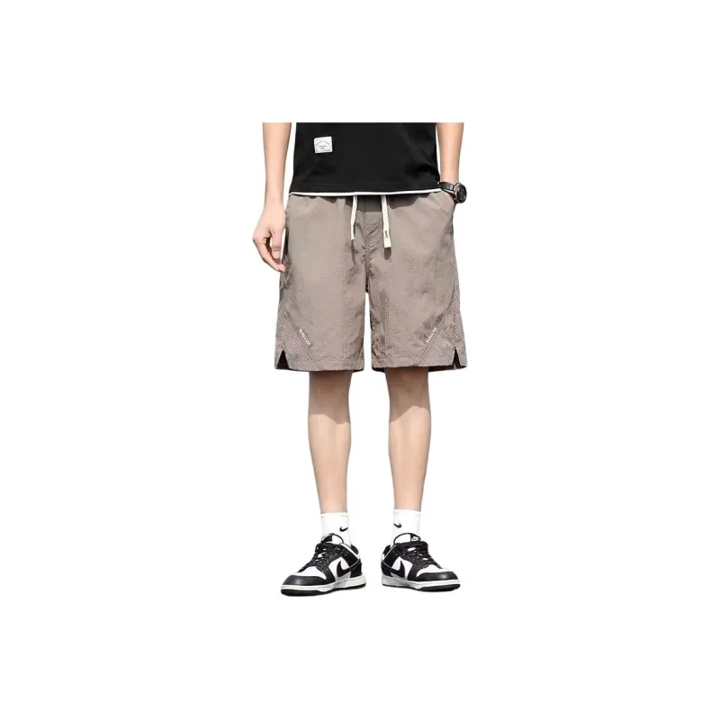 KVIV Casual Shorts Men Khaki -0
