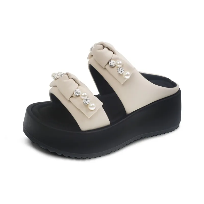 Betu Rubber Sole Slip Resistant Abrasion Resistant Slide Slippers Women's-0