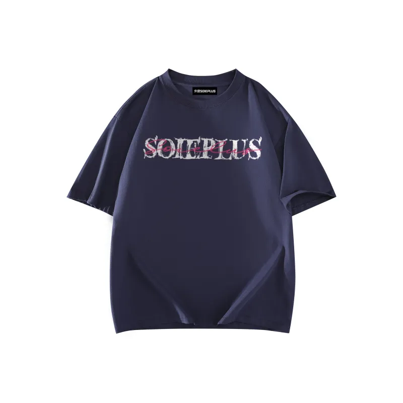 SOIE T Shirts Unisex Navy Blue-1