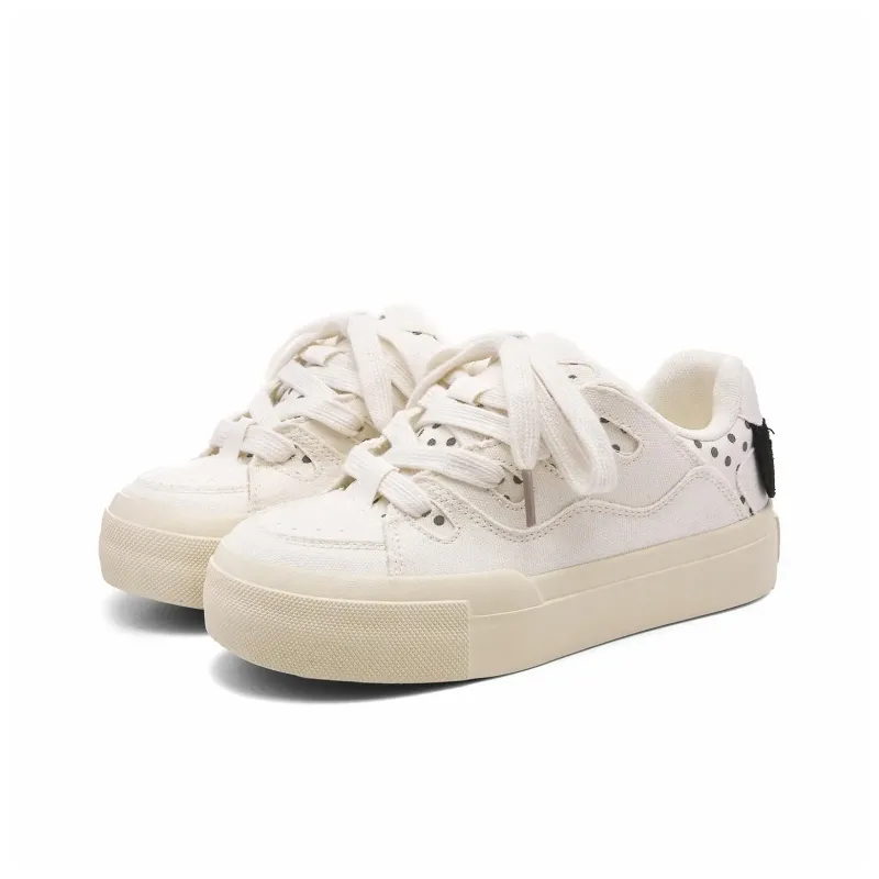 7 SEVFUN Low Top Skateboard Shoes Women's Ecru-2