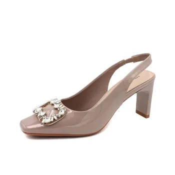 GOSO High Heels Women's Nude/Black/Ecru