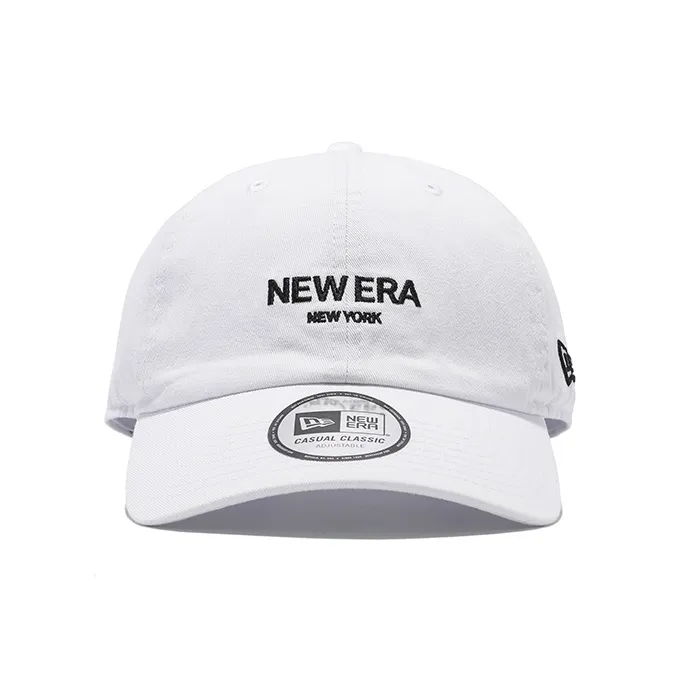 New Era Cotton Baseball Caps Unisex White-1