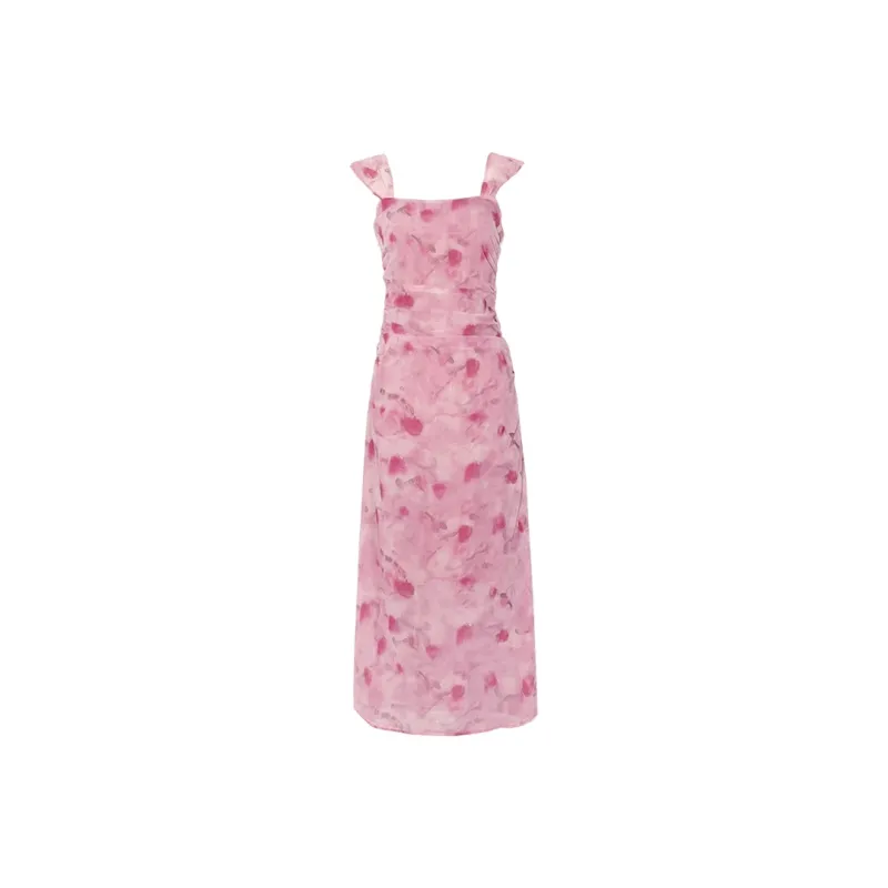 Flowers In Water 2025 Summer Slip Dress Women's-4