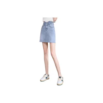 Tonlion Denim Short Skirts Women's