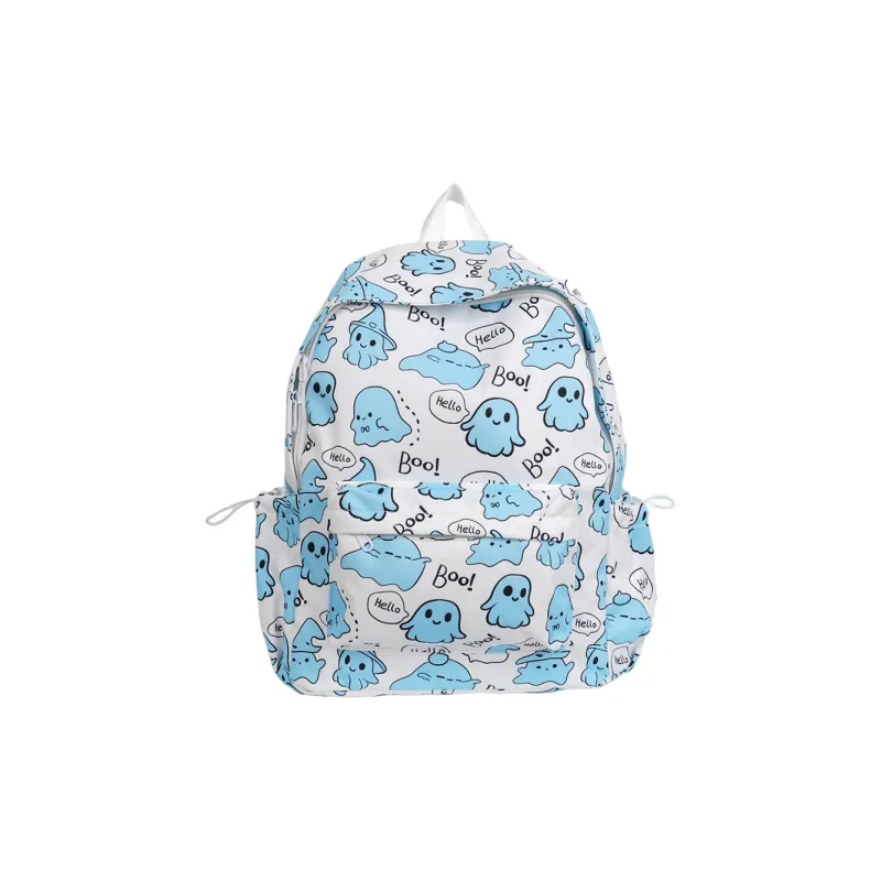 Kaka Tree Nylon Backpack Women's Pink/Black/Green/Blue-11