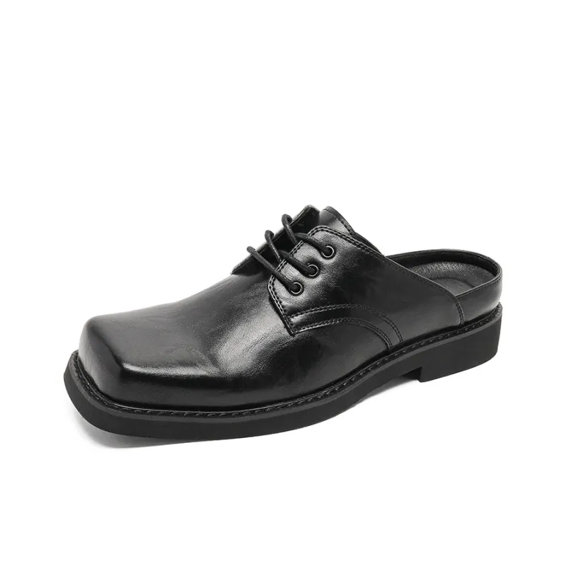 IZEIZIG Slip Resistant Closed Toe Slippers Men's Black-0