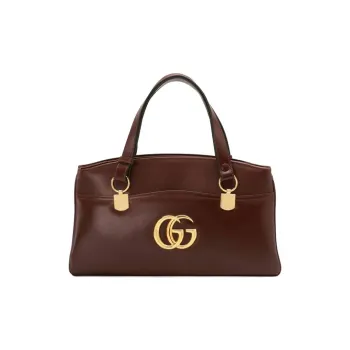 GUCCI Arli Cow Leather Envelope Bag Handbag Women's Burgundy
