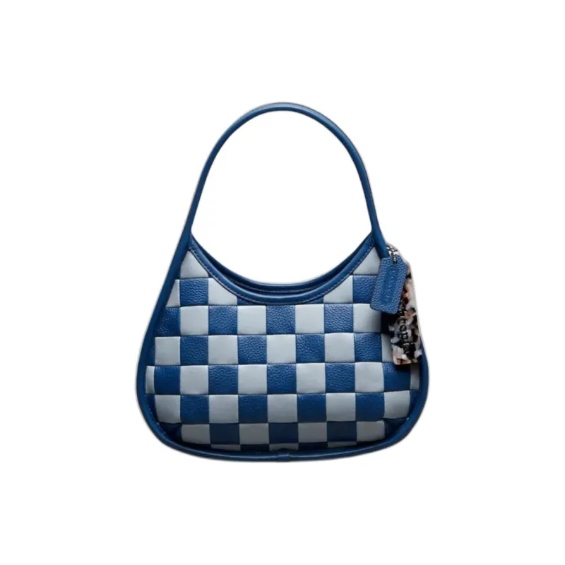 COACH Ergo Upcrafted™ Leather Shoulder Bag Trumpets Women's Gray Blue-0