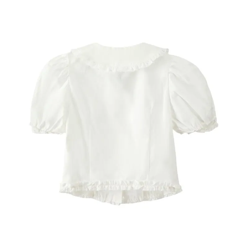 Mu Qingqing Shirts Women's White-1