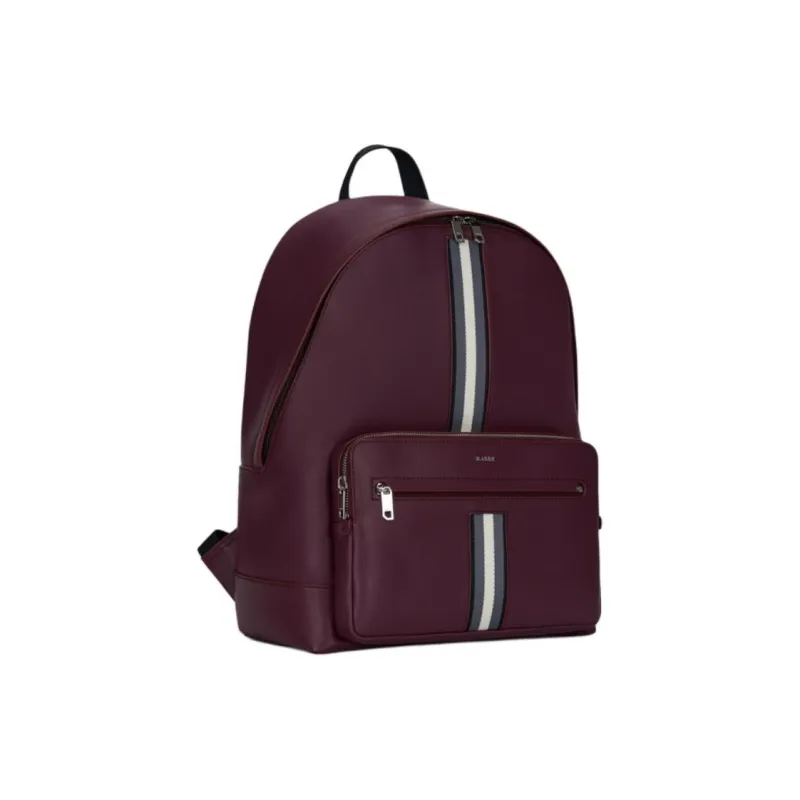 BALLY Cow Leather Backpack Tubas Men's Burgundy-1