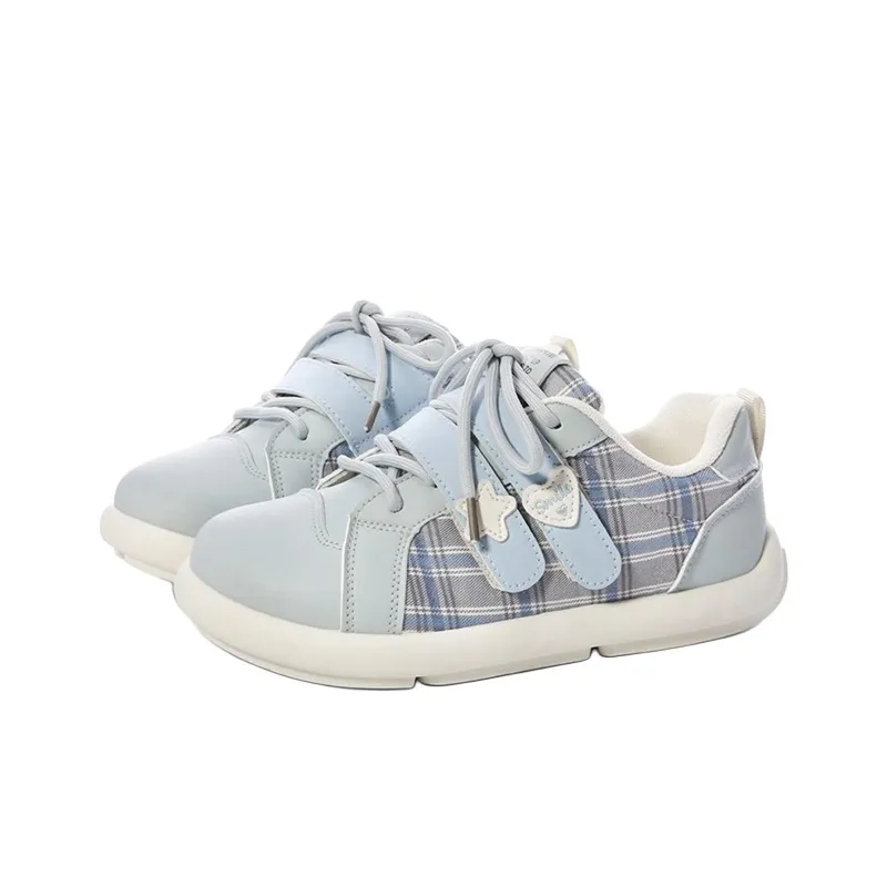 The New Age Family Low Top Skateboard Shoes Women's Light Blue-1