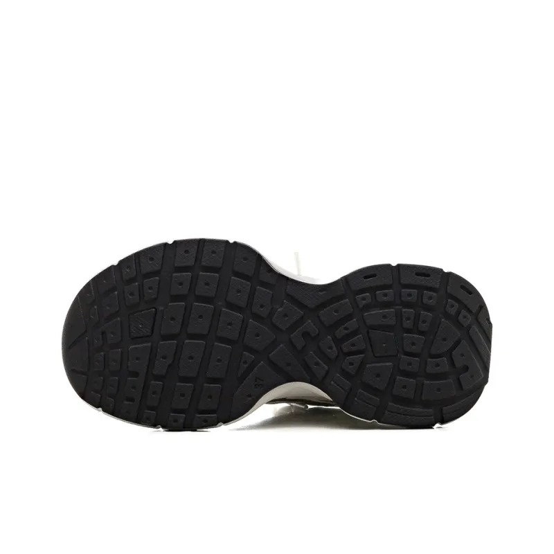 HUANQIU Shock Absorbers With Slip Resistant And Abrasion Resistant Properties Low Top Chunky Sneakers Women's Silver-4