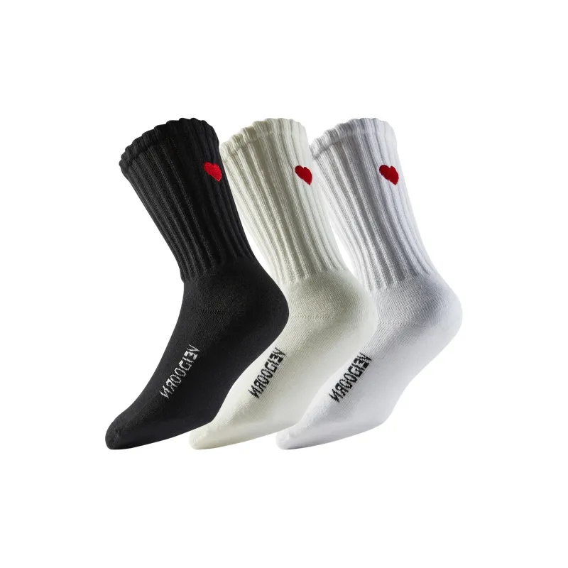 VEIDOORN Knee High Socks Unisex 3 Pack-4