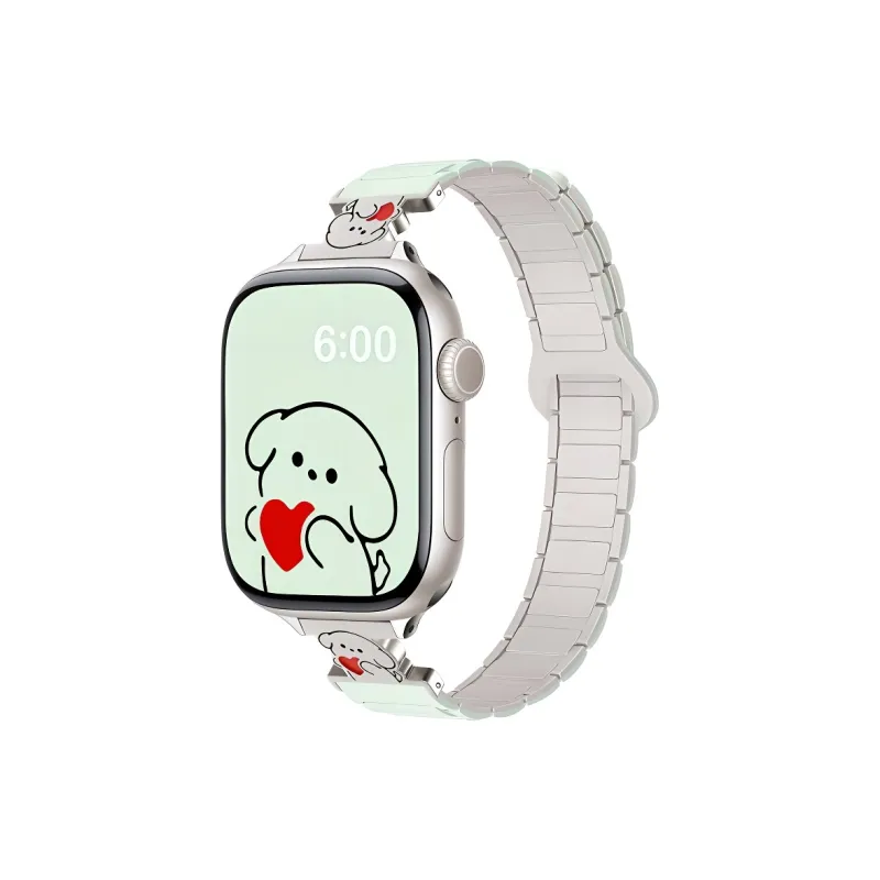 KVZUVUU Apple Compatibility Watch Band Silicone Material-4