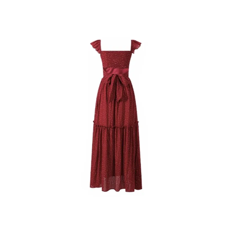 POPO.INFO Slip Dresses Women's Red-1