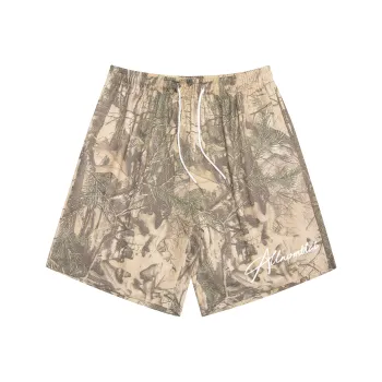 NOMT Casual Shorts Unisex Antumn Leaves Yellow
