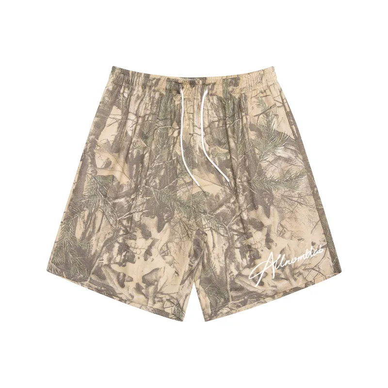 NOMT Casual Shorts Unisex Antumn Leaves Yellow-0