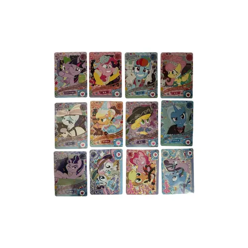 KAYOU My Little Pony Card, Fun Shadow Pack, Second Edition, CR Rated Cards, Total Of 12 Cards IP/Anime Cards Full Set