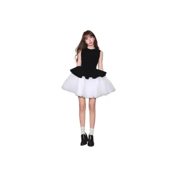 Flowers In Water Sleeveless Dress Women's