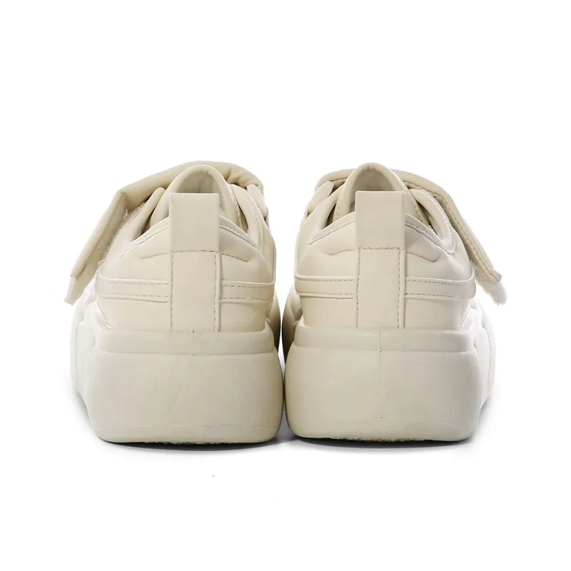 The New Age Family Low Top Skateboard Shoes Women's Light Yellow-3