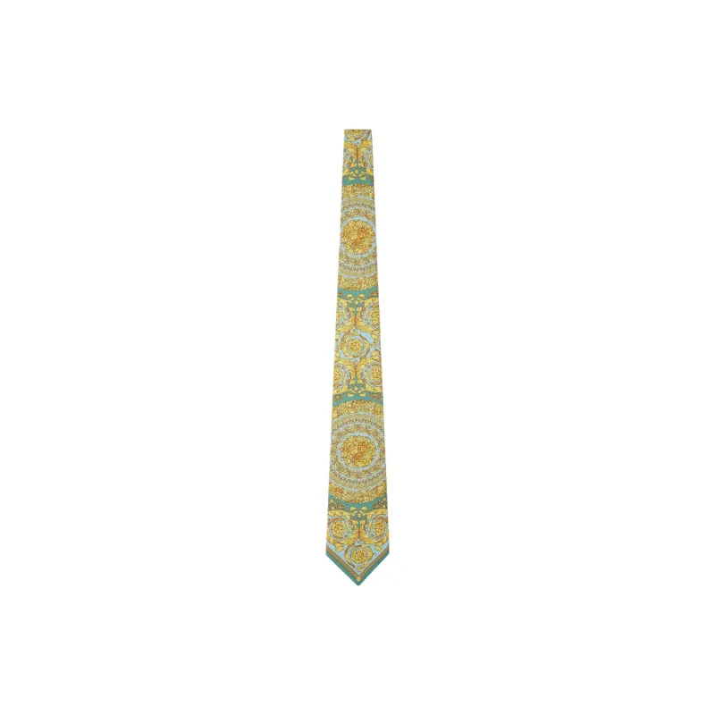 VERSACE Barocco patterned Silk Tie-0